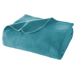 WOHNWOHL® Wohndecke uni • Soft-Fleece-Decke • Polarfleece-Decke • Tagesdecke • Kuscheldecke • Viscose-Decke Mischung • Sofaüberwurf • Fleecedecke • Couch-Decke • Überwurf • weiche Tagesdecke • 150 cm x 200 cm • 60% Polyester, 40% Viskose •