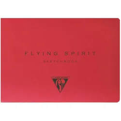 Clairefontaine 5x Flying Spirit, Skizzenbuch A6, offene Fadenbindung, 50 Blatt 90g - Rot 930034C