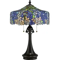 Elstead Lighting Cobalt Tiffany Tischleuchte Blau Grün