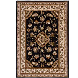 Teppich FLAIR RUGS "Sherborne", blau, B:160cm H:12mm L:230cm, Kunstfaser, Teppiche, Vintage Stil