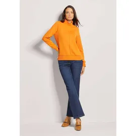 Madeleine Sweatshirt Rippenabschlüsse Orange 38