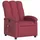 vidaXL Massagesessel Weinrot Stoff 93 x 101 x 93 cm Rot mit Fernbedienung