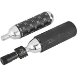 Peaty ́s Holeshot CO2 Inflator Fahrradpumpe schwarz mit 2 x 25 g CO2 Kartusche