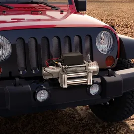 Rotfuchs Elektrische Seilwinde 12v mit Funkfernbedienung – 5909 kg 13000 lbs, 6 PS Power Offroad 4x4 Motorwinde Bergewinde Forst Seilzug mit Stahlseil