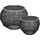 Mirrors and More Mirrors & More Beistelltisch 2er Set Mika 82750102 Metall Schwarz-Gold