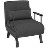 Costway Schlafcouch grau