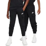Nike Sportswear Club Fleece Cargohose Kinder 010 black/black/white S 128-137 cm