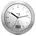 Wanduhr 17 0 cm silber