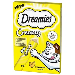 DREAMIES Creamy: Zusatzfutter mit Käse 4x10 g