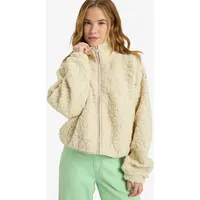 Roxy Blurry Cloud Fleece Jacke - Parchment XS