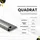 tktrading24 5x Quadrat Edelstahlschiene Fliesenprofil Fliesenschiene L250cm 8mm gebürstet