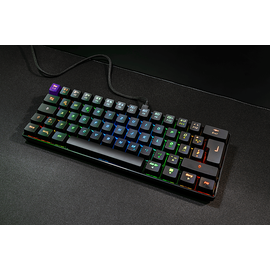 ISY IGK-5000-BK Mini Size, Gaming Tastatur , Mechanisch, Sonstiges, kabelgebunden, Schwarz