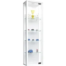 VCM Glasvitrine hängend Vitrine Glas mit ESG-Sicherheitsglas Maße ca. H. 115 x 33 x 18 cm Hängevitrine Stano Mini