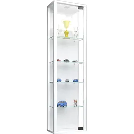 VCM Glasvitrine hängend Vitrine Glas mit ESG-Sicherheitsglas Maße ca. H. 115 x 33 x 18 cm Hängevitrine Stano Mini