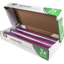 Wrap Film Systems Ltd. Wrapmaster, PVC, Nachfüllpackung, unperforiert – 3 Rollen) für Wrapmaster 4500 & Duo