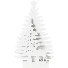 Beliani Weihnachtsbaum 36 cm Weiß