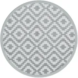 vidaXL Outdoor-Teppich Grau Ø200 cm PP