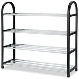Schuhaufbewahrung, Schuhregal, Aufbewahrungsturm, Schrankorganizer, Kunststoff, Aluminium, Metall, Diy-schuhregal Für Flur/eingangsbereich (4 Ebenen)