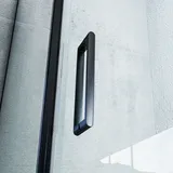 Bernstein Duschkabine Bernstein Eckdusche Nano 6mm Echtglas EX416S Schwarz 80x80x195cm