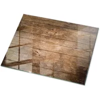 Tulup Tischplatte Dunkelbraun, Glas 80x60x0.4 cm Esszimmer, Tische, Esstische,