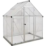 CANOPIA Hybrid Alu silber Polycarbonat 0,7 mm/Dach HKP 4 mm 2,3 m2 inkl. Bundle