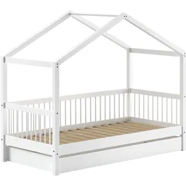 Home Affaire Hausbett 90 x 200 cm Buche massiv weiß