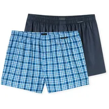 SCHIESSER »Web-Boxershorts 2er Pack blau