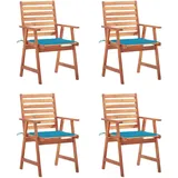 vidaXL Gartenstuhl 48,8 x 48,8 x 92 cm blau 4 St.