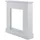 Mobili Rebecca Rebecca Mobili Rahmen Dekoration Kamin Holz 98 x 93 x 23 cm Weiß