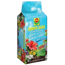 Compo Sana Qualitäts-Blumenerde 50% weniger Gewicht 25 l