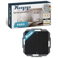 Kopp Serienschalter Paris Mattschwarz