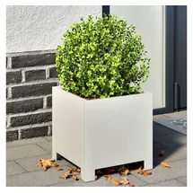vidaXL Pflanzkübel 30 x 30 x 30 cm Weiß