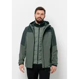 Jack Wolfskin 3-in-1-Funktionsjacke GLAABACH 3IN1 JKT M grün S (48)