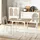 Homcom Essgruppe mit 2 Stühlen und Tisch Klappbare Tischplatte für Küche kleine Raume Stahl MDF Natur+Weiß 110 x 70B x 75H cm-Natur+Weiß -