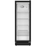 SCHOEPF Getränkekühlschrank GKS300S GKS300S, 169.5 cm hoch, 59.5 cm breit, 300l Nutzinhalt, Energieklasse B, Umluftbetrieb schwarz