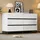 stilvora Sideboard 140 x 78,5 x 39,5 cm Weiß / Schwarz