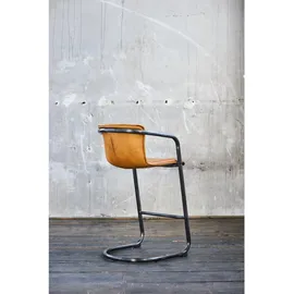 KAWOLA Barhocker Trivia Lederbarhocker cognac B/H/T: 51x102x62cm