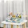 aiyaplay Kaufladensortiment Eisdielen-Spielset mit umfangreichem Zubehör, (Eisladen kinder Holz für 2-5 Jahre Kinder, Hellblau, 1-tlg., Eistheke), 42cm x 20cm x 24,5cm blau|bunt
