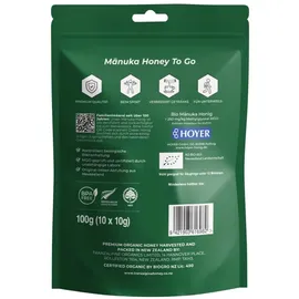 TranzAlpine TranzAlpine100 % Bio Manuka Honig Sachets MGO 250+ 10x10 g