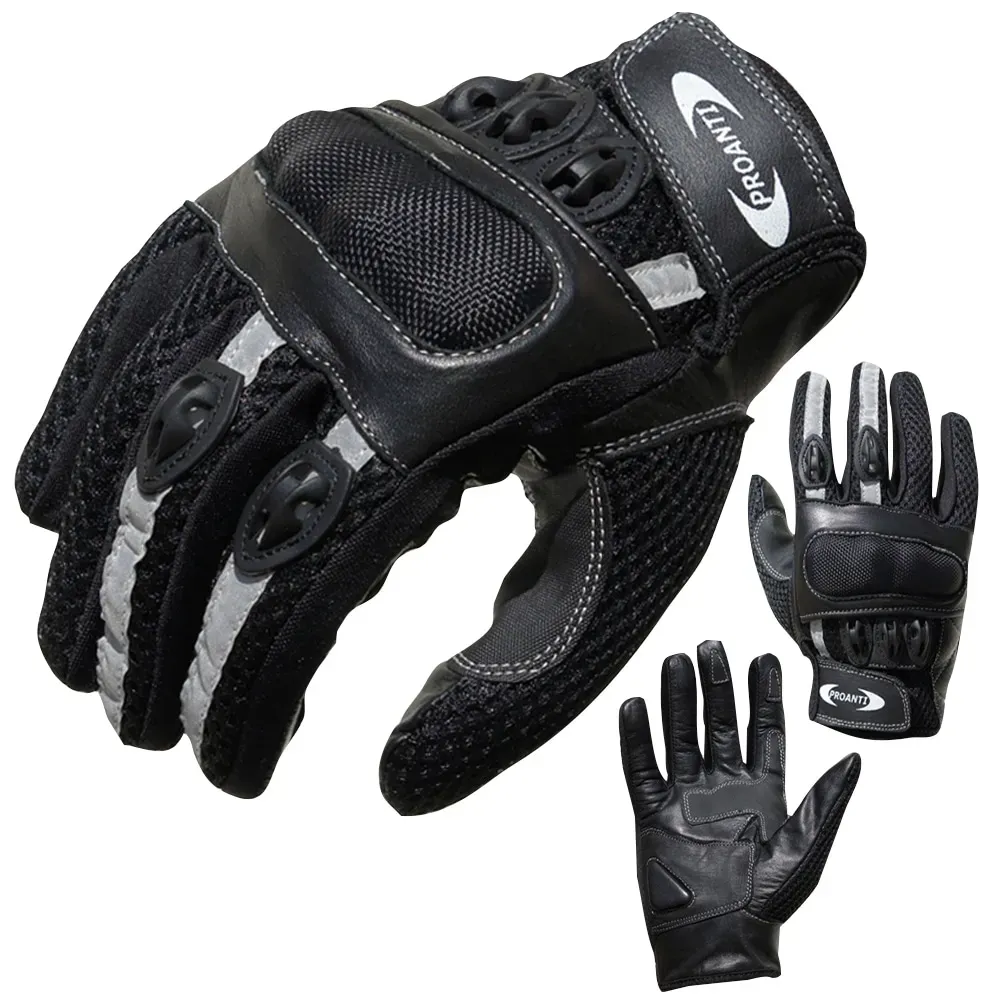 Motorradhandschuhe PROANTI Handschuhe Gr. XL, schwarz