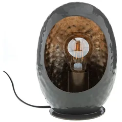 Kleine graue Kokonlampe - Anderes Metall Amadeus 11x16 cm