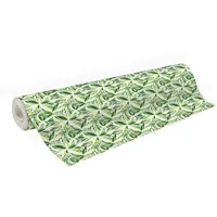 Clairefontaine Geschenkpapier Excellia 80g, 50x0,70m, Blütenblätter Grün 202115C -