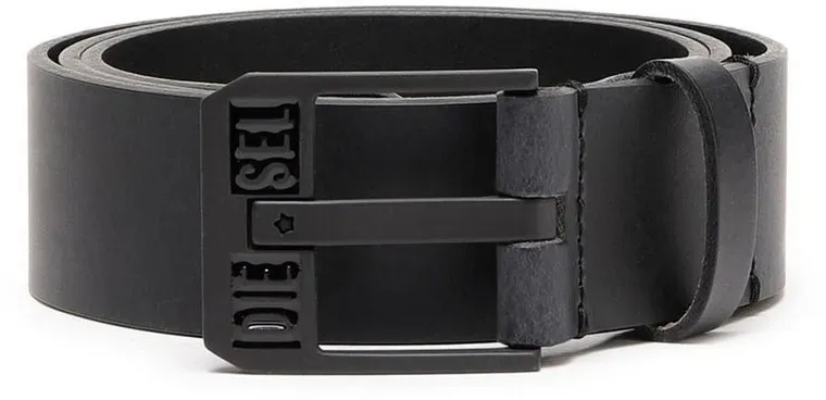 Diesel Ledergürtel Herren Gürtel - BLUESTAR II, Echt Leder, Metall schwarz 80 cm