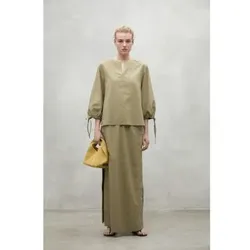 ECOALF für Damen. MCWGASRJENA00175S25-534 Jenaer grünes Hemd (L), Lässig, Modal, Langarm, Nachhaltig