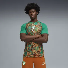 Puma Elfenbeinküste Aufwärmtrikot 2023 grün/braun Herren Gr. S