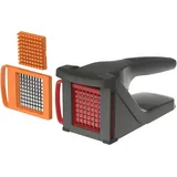 Zyliss Pommes-Frites und Gemüseschneider Stifte 3-tlg. Rot/Schwarz/Grau