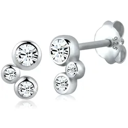 Elli Basic Kristalle Filigran 925 Silber Ohrringe   Damen 