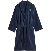 GANT Bademantel EMBROIDERY ROBE Dunkelblau L