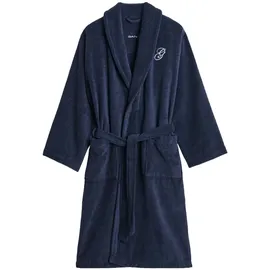 GANT Bademantel EMBROIDERY ROBE Dunkelblau L