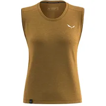 Salewa Eagle Minilogo ärmelloses T-Shirt Gold/Brown XL